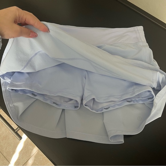 Lululemon Pace Rival Mid-Rise Skort, perywinkle blue, size 6 - Picture 9 of 15